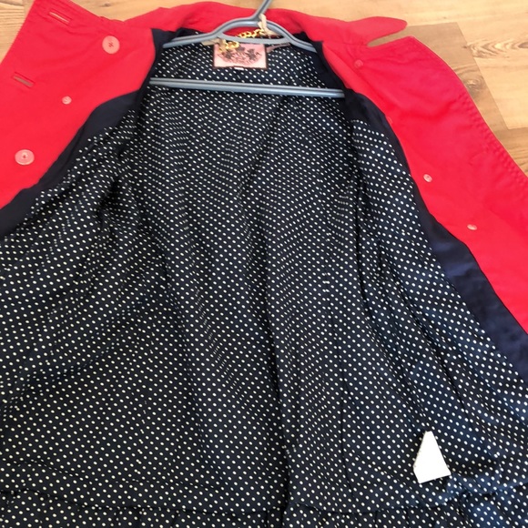 Juicy couture belted skirted trench rain jacket - Picture 11 of 13